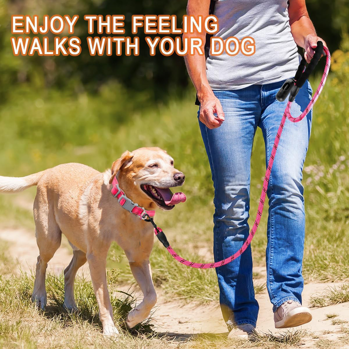 Premium Large Dog Walking Leash – Secure & Comfortable!