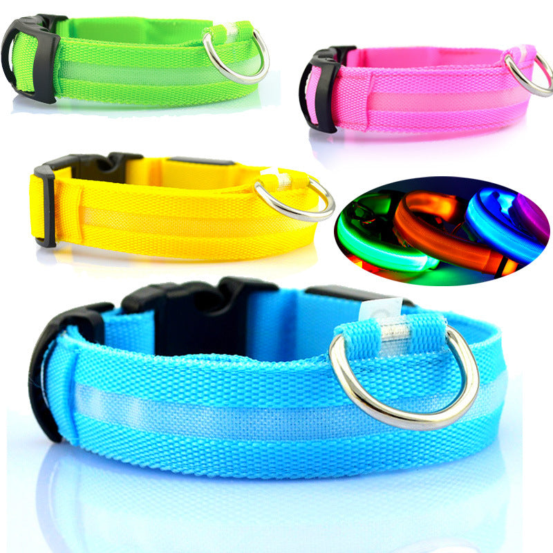 Ultimate Night Safety Dog Collar – Bright LED Light Up!