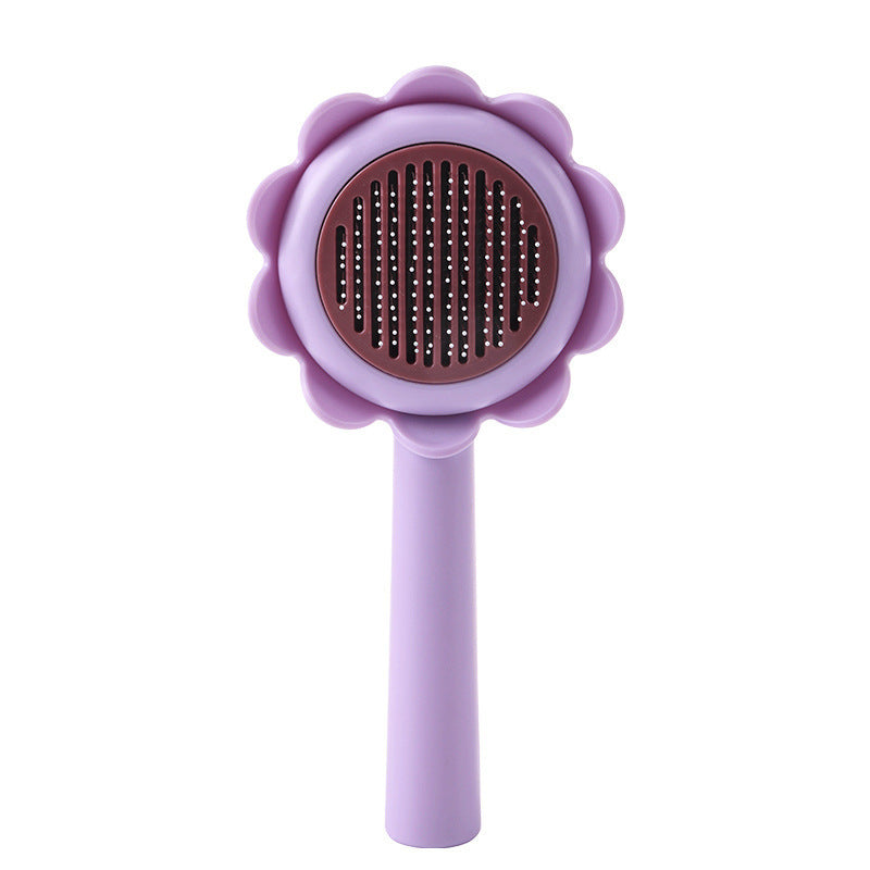 Magic Self-Cleaning Pet Brush – Removes Fur in Seconds, One Click Clean!