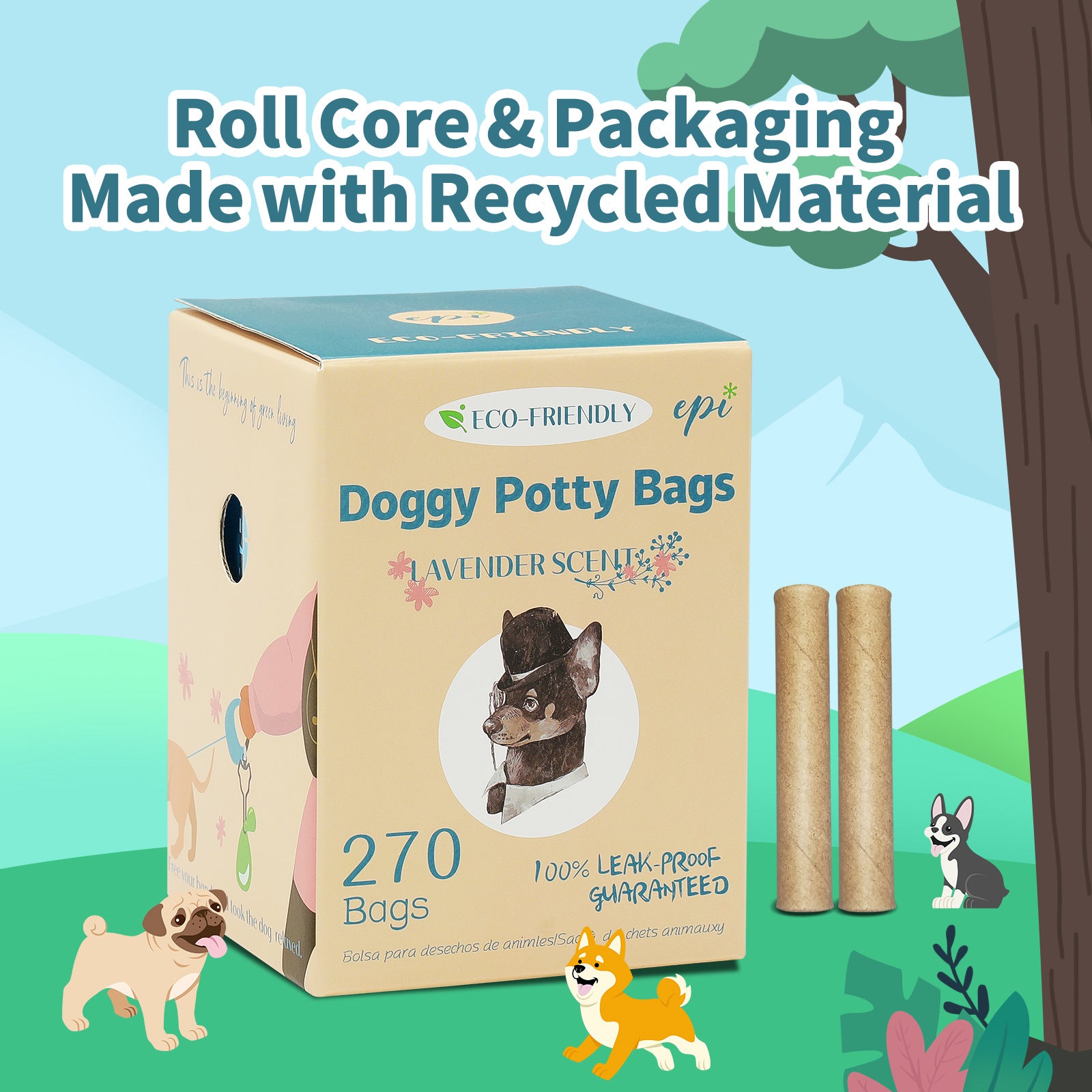 Premium Biodegradable Dog Bags — Tough on Mess, Gentle on Earth!