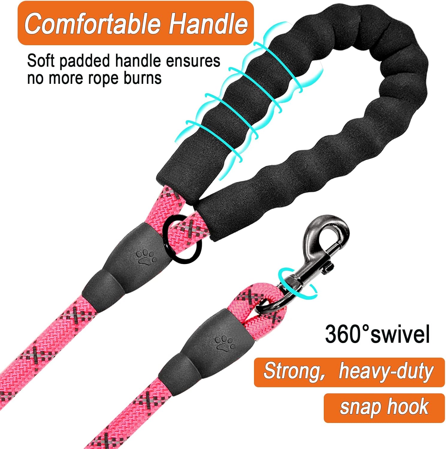 Premium Large Dog Walking Leash – Secure & Comfortable!