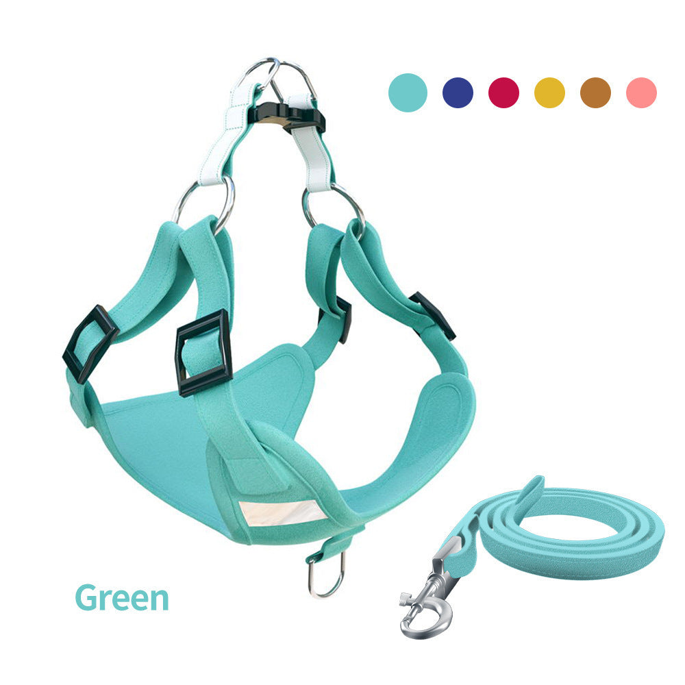 Glow Reflective Dog Harness Set – Be Seen, Be Safe!