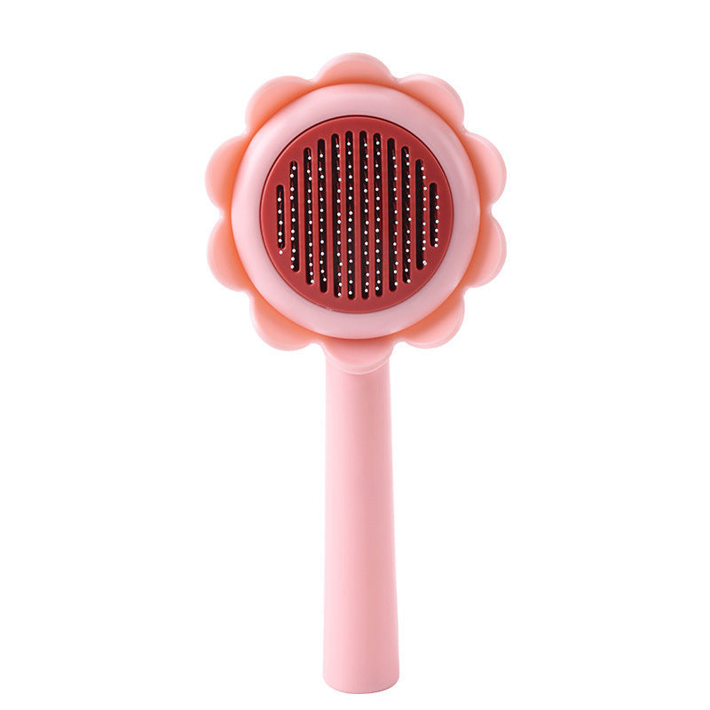 Magic Self-Cleaning Pet Brush – Removes Fur in Seconds, One Click Clean!
