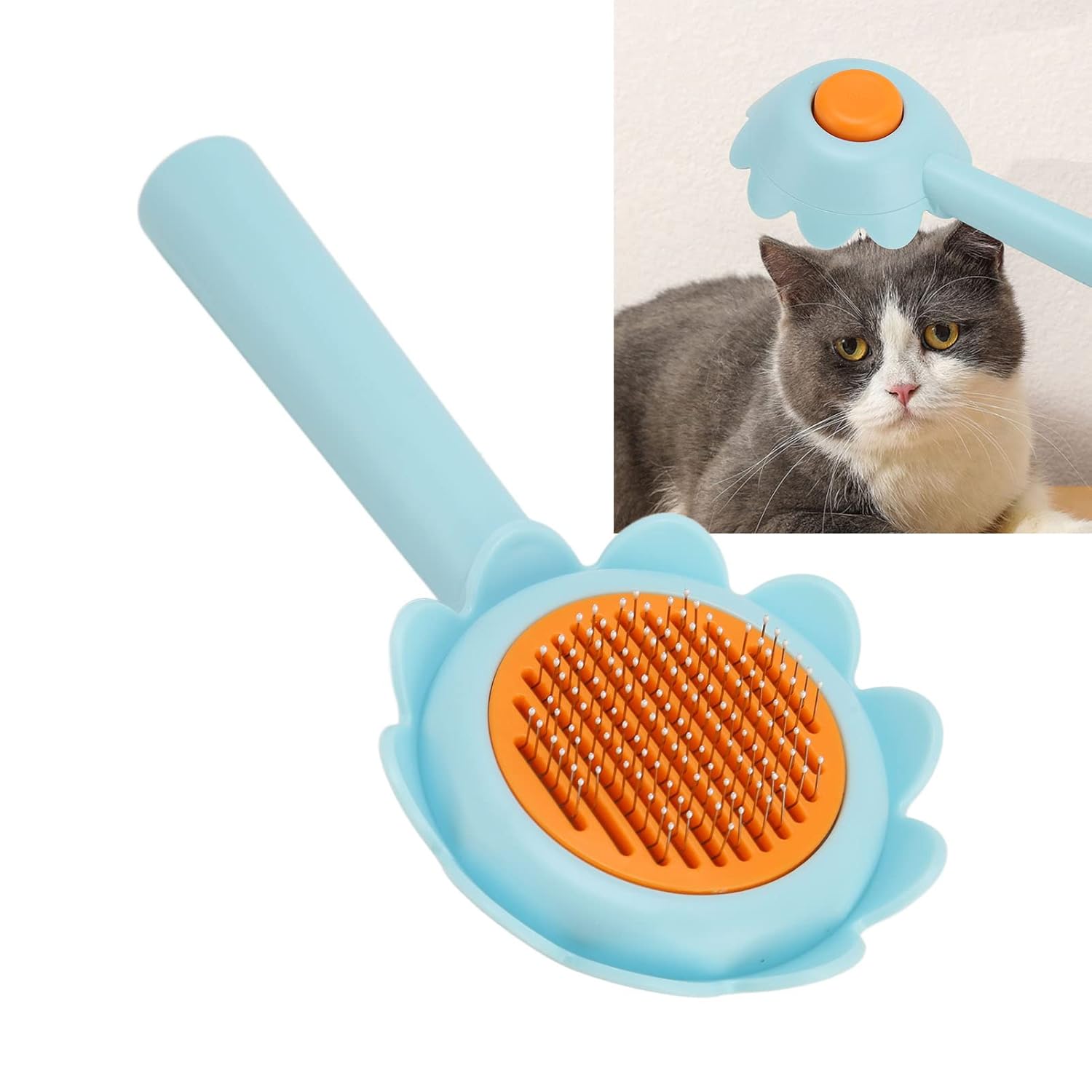 Magic Self-Cleaning Pet Brush – Removes Fur in Seconds, One Click Clean!
