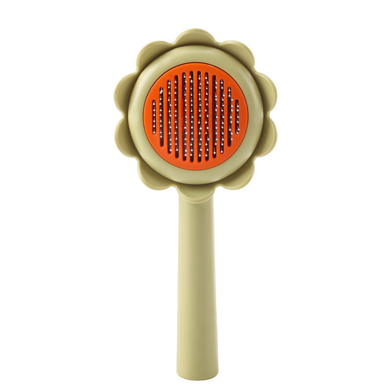Magic Self-Cleaning Pet Brush – Removes Fur in Seconds, One Click Clean!